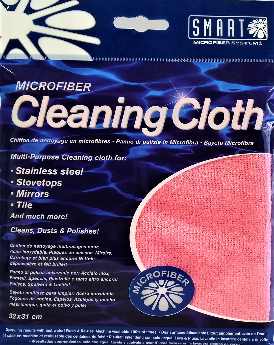 Microfibre Chiffon de nettoyage Réutilisable Multipurpose Dish